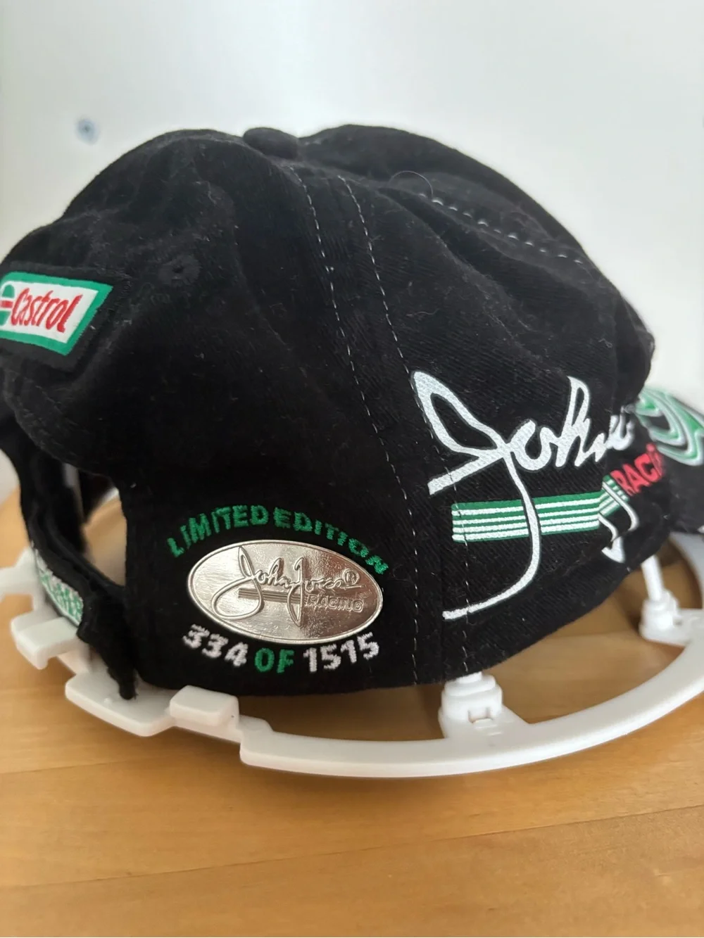 John Force 15 Black & Green Racing Cap